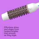 Conair Double Ceramic 1-Inch Thermal Brush, Heated Round Brush for Blowouts, Curls, and Waves, Ceramic Technology Eliminates Damaging Hot Spots for Smooth, Shiny Hair