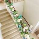 2 Pack Artificial White Rose Vines - 11.8ft Flexible Garland for Wedding Arch, Wall Vines & Table Decor | Faux Flower Vines