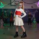 Zombies Costume for Girls Nova Costume,Cheerleader Dress for Character Halloween Cosplay (10-12 Years)