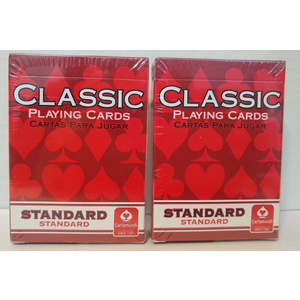 Cartamundi Poker Playing Cards Sold by Each 2Pack Red