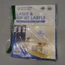 3 7/16" X 2/3" Matte White Printable Labels (100 Sheets, 3000 Stickers) File Folder, Address, Mailing Labels for Laser & Inkjet Printers - Spartan Industrial Template R012