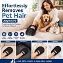 Pet Hair Remover Glove 2-Pack for Couch, Carpet, Bed & Clothing, Reusable Electrostatic Tool for Cat & Dog Hair