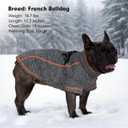 Dog Jackets for Small Dogs Boy, Reflective Fleece Dog Sweater Coat with D-Ring Zipper Up Warm Winter Cold Weather Doggy Clothes, Grey Medium