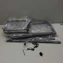 LINZINAR Plant Stand Indoor Outdoor Corner 4 Tier Metal Plant Shelf Patio Plant Rack for Garden Corner Balcony Living Room (Dark Grey)