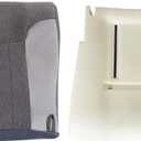 NLQR Driver Side Bottom Replacement Cloth Seat Cover & Driver Seat Foam Cushion Compatible with Dodge Ram 1500 2500 3500 1994 1995 1996 1997#D5 or C3 Medium Quartz Gray