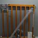 Ingenuity The Stairway 48W Series, 30'-48' Wide, 32" Tall, Baby Gate for Stairs with Door, Wood Safety Gate for Doorways and Stairways - Oak Wood