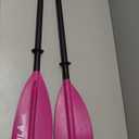 Kayak Paddles Aluminum Shaft Paddle with Nylon Blades, Floating Adjustable Kayaking Oars, 3 Piece, 220-240cm/86-94 Inches,Black/Rose/Teal