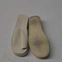 Athlefit Women's Slip On Platform Sandals Comfortable Open Toe Summer Platform Slide Sandals (6, Beige)