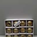 Sosation 12 Pcs Brass Gold Textured Christmas Ball Ornaments 2.36'' Rusty Neutral Vintage Christmas Tree Decor Rustic Hanging Decor Home Ornaments for Xmas Winter Farmhouse Decoration