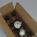 AOZITA 8 Pack, 2 oz Small Clear Glass Bottles w/Lid & 2 Funnels - 60ml Boston Shot Bottles for Health, Immunity, Potion, Wellness, Sample, Ginger, Juice - Mini Personal Care & Beauty Travel Bottle