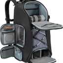 K&F CONCEPT Camera Backpack,Camera Bags for Photographers 30L Large Capacity with Raincover and 16 Inch Laptop Compartment Compatible for Canon/Nikon/Sony/DJI Mavic Drone Travel (03-black-grey)