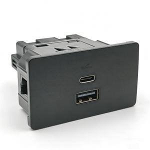 USB Media Hub, Dual USB Ports, Compatible with Ford and Lincoln Cars, Easy Installation 