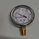 HFS(R) -30inHg-0-150psi Vacuum Pressure Gauge Glycerin Liquid Filled, 2.5" Dial Size, 1/4" NPT Lower Mount, Stainless Steel Case, PSI and Bar Dual Scale