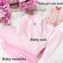 New Baby Girl Gift Basket | Unique Gift Set for a new mom Pink Baby Gift Set. Welcome Baby Care Package All w/Newborn Essentials Bundle for Expecting Moms Baby Shower, After Labor Gift
