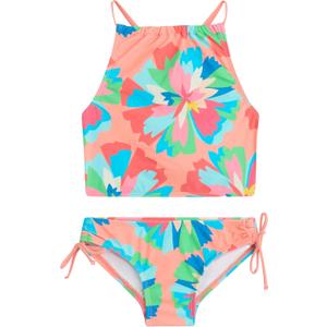 Kanu Surf Girls Daisy UPF 50 Beach Sport Halter Tankini 2-Piece Swimsuit (4, Kiana Coral)