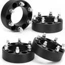 KSP 6x5.5 Wheel Spacers for Chevy Silverado GMC Sierra, 2inch 6x139.7mm Lug Centric Spacer for Suburban Express 1500 Escalade Yukon, 50mm Wheel Adapter 108mm Hub Bore with M14x1.5 Studs Black 4PCS