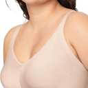 Warners Easy Does It Underarm-Smoothing with Seamless Stretch Wireless Lightly Lined Comfort Bra (Large, Butterscotch)