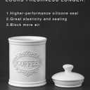 Ceramic Canisters Sets For The Kitchen Canisters For Countertop Set of 3 Airtight Coffee Canisters For Ground Coffee Sugar Storage With Lids Farmhouse Containers for household or kitchen use
