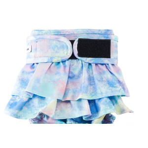 Reusable Dog Diapers Female Washable, Premium Doggie Diaper for Dogs, Pack of 3, Highly Absorbent Small Dog Diaper for Heat, Incontinence and Puppy Training(S) Multi Color Tie Dye