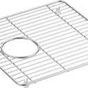 KOHLER K-5656-ST Cairn Stainless Steel Sink Rack for K-8199, 13-3/4" x 14", Stainless Steel