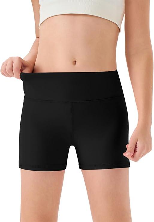 Girls Athletic Shorts Kids High Waisted Yoga Dance Biker Shorts Comfy Gymnastics Short XL