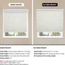 Sunoff Blackout Roller Shades Blinds Cordless for Windows Pull Down Room Darkening Door Blinds with Thermal Insulated Easy to Install for Living Room,Bedroom,Home,Office Linen Beige 31" W x 72" H