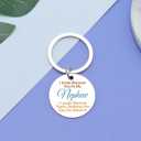 Nephew Gifts from Aunt Uncle to My Nephew Keychain Nephews Gift with Inspirational Quotes Nephews Birthday Gifts Keychain Coming of Age Back to School Graduation Christmas Gift from Aunt Uncle