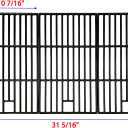 Parts DC102 Set of 3 Cast Iron Cooking grid Replacement for Master Forge 3218LT, 3218LTN,3218LTM, Perfect Flame SLG2007D Gas Grills, 31 5/16" x 17 3/4"