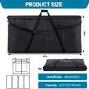 Teenyyou Padded Universal Gear Bag 48x24x5 in Adjustable Shoulder Strap
for Portable Stage, LED Screens, Monitors, TVs, Dj Facade Booth Table Accessories Equipment Bag, Portable Stage Art Portfolio