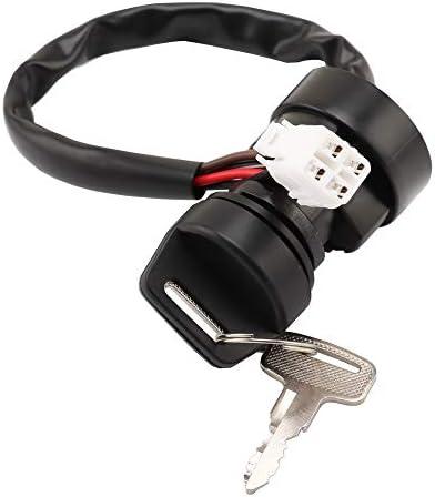 Replace 5ND-82510-00-00 SUKECA Ignition Key Switch Fits for Yamaha YFZ450 Grizzly 400 450 Kodiak 2wd 4wd Wolverine 5ND-82510-01-00 5TG-82510-00-00 5TG-82510-01-00