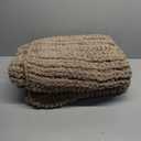 Battilo Beige Chunky Knit Throw Blanket for Couch, Super Soft Thick Warm Cable Knitted Blanket, Khaki Chenille Throw Taupe Blankets for Bed,Sofa, Living Room, 50"x60"