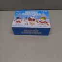 Shemira DIY Snowman Kit, Christmas Crafts for Kids, Modeling Air Dry Clay Craft Kits for Kids, DIY Christmas Ornaments Kits,Party Favors Stocking Stuffers (12)