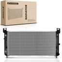 A-Premium 34" Engine Coolant Radiator Assembly Compatible with Chevy Silverado, Suburban, Tahoe & GMC Sierra, Yukon & Cadillac Escalade, Automatic Transmission, with Transmission & Engine Oil Cooler