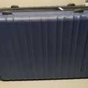 Amazon Basics 30" Hardside Large Checked Luggage with Multi-directional Wheels, Expandable for Up to 15% More Space, Scratch-Resistant Hardshell, Navy Blue