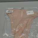 On Gossamer Women's Gossamer Mesh Hi-Cut Brief Panty,Champagne,Medium