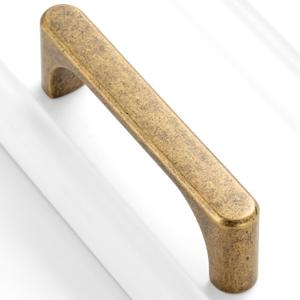 10 Pack 3 Inch Antique Brass Drawer Pulls Vintage Brass Cabinet Handles Brass Hardware for Kitchen Cabinets 3126 Drawers Bedroom Dresser Bathroom Vanity Cupboard