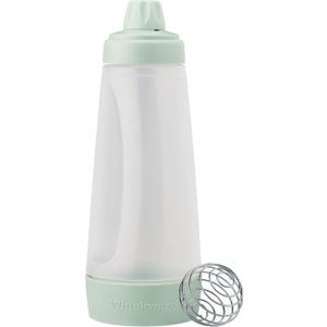 Whiskware Pancake Bottle, Batter Dispenser and Mixer with BlenderBall Wire Whisk, Durable, No-Mess, BPA Free, Dishwasher Safe, Mint, Pancake Batter Mixer