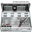 RackChoice 3U Rackmount Server Chassis ATX/Micro ATX/Mini-ITX (8x3.5 or 6x3.5+2x2.5,with Front 3x120mm Fan Support Standard ATX PSU or SFX PSU (Using the ATX to SFX Bracket with Chassis)
