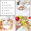 White & Gold Kitchen Tools and Gadgets - Luxe 7PC Cooking Tools and Gadgets with Anti-Slip Handles, Gold Utensils Set, Gold Kitchen Accessories,Premium Kitchen Gadget Set (Champagne gold & white)