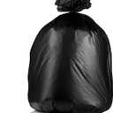 55-60 Gallon Trash Bags Heavy Duty - Bulk 150 Pack Large Garbage Bags - Big Black Commercial Trash Can Liners - Made In USA