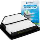 CA10165 Engine Air Filter, Pre-oiled, Longer Lifespan, Replace for Honda Civic 2006-2011 L4 1.8L, OE: 17220-RNA-A00.