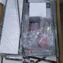 Sew Ready Foldable Hobby and Cutting Grid Table - 58.75" W x 36.5" D White Arts and Crafts Table with Grid Top and Silver Storage Drawers