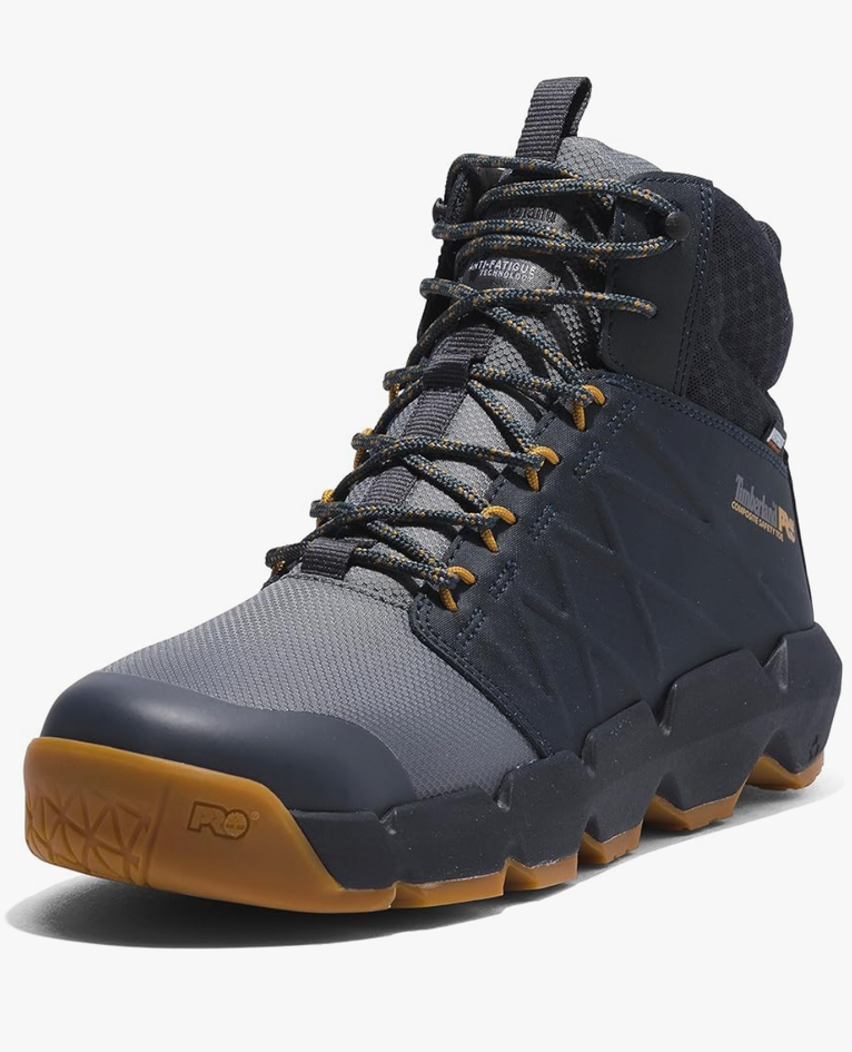 Timberland PRO mens Morphix 6 Inch Composite Safety Toe Waterproof, 12 M, Grey/Navy-2024