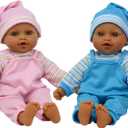 The New York Doll Collection 12" Sweet Hispanic Twin Dolls Play Baby Dolls - Doll Pacifier Included