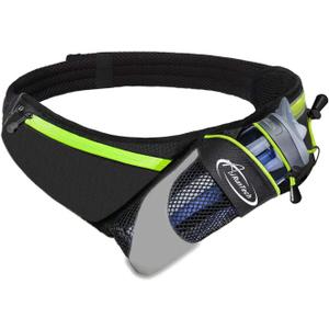 AiRunTech Running Hydration Belt with Water Bottle Holder,Hiking Fanny Pack for Phone and Wallet,Running Bag Runners Essentials Accessories Marathon Triathlon Walking Jogging Gear Gift