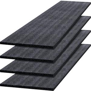 Pushglossy 4 Pcs Polyethylene Foam Sheet Apart Insert Pad Cushion Foam Packing Cuttable Craft for Toolbox Case Storage Camera DIY Crafts Projects Organization (54 x 12 x 0.5 Inch)