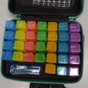 Monthly Pill Organizer 3 Times a Days, Friwole Medicine Organizer Box with Portable Hard Shell and Pill Cutter, 31 Day Pill Box with Monthly and Weekly Sticker (3 Times a Day)