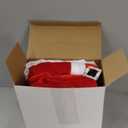 JaGely 2 Set Santa Costume Suit with Santa Claus Belt, Beard, Hat, Christmas CostumeParty Cosplay Suit