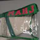 1 PCS American Mahjong Bag - Empty Mahjong Tiles Bag Only with Zippered & Letters, Case Only(Green,Moh-jong)