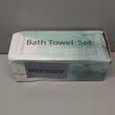 Oliven 8 Pcs Beige Yellow Oversized Bath Towel Set-2 Extra Large Bath Sheets,2 Hand Towels,4 Washcloths-600GSM Soft Highly Absorbent Quick Dry Beach Chair Towels